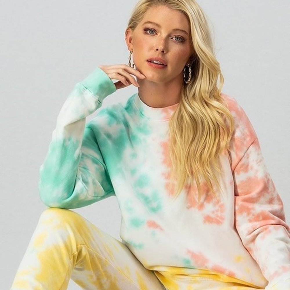 Chloe Tie Dye Pullover -Size L/9-12 (NWOT)
